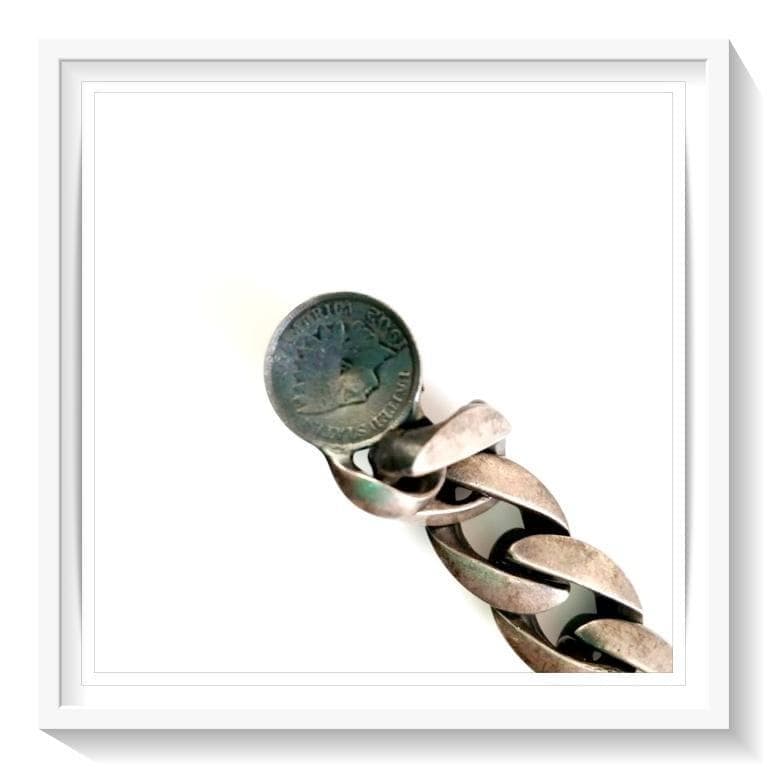 ②シルバー925 オリジナルデザイン ブレスレット 95g 全長20cm　未使用