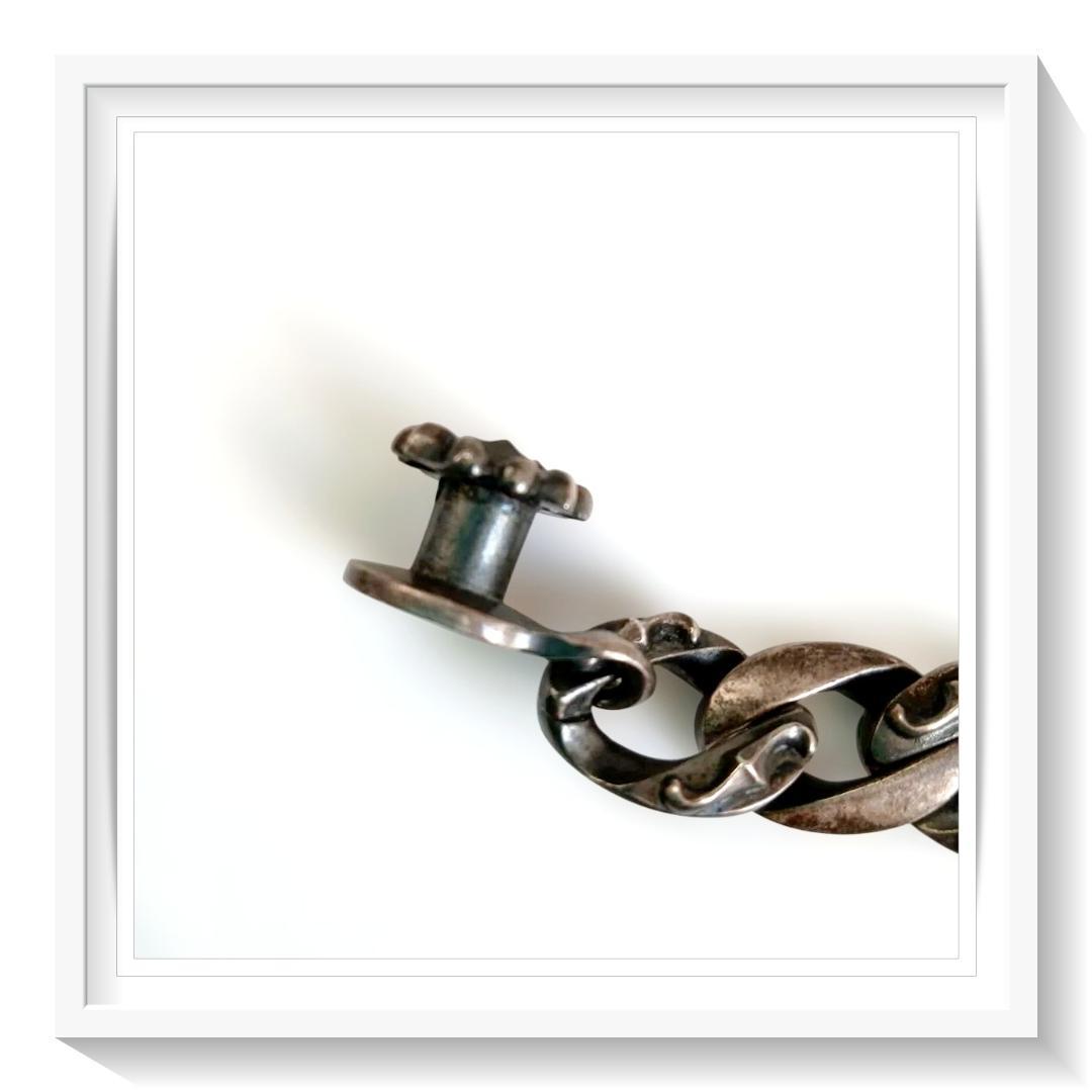 ②シルバー925 オリジナルデザイン ブレスレット 95g 全長20cm　未使用