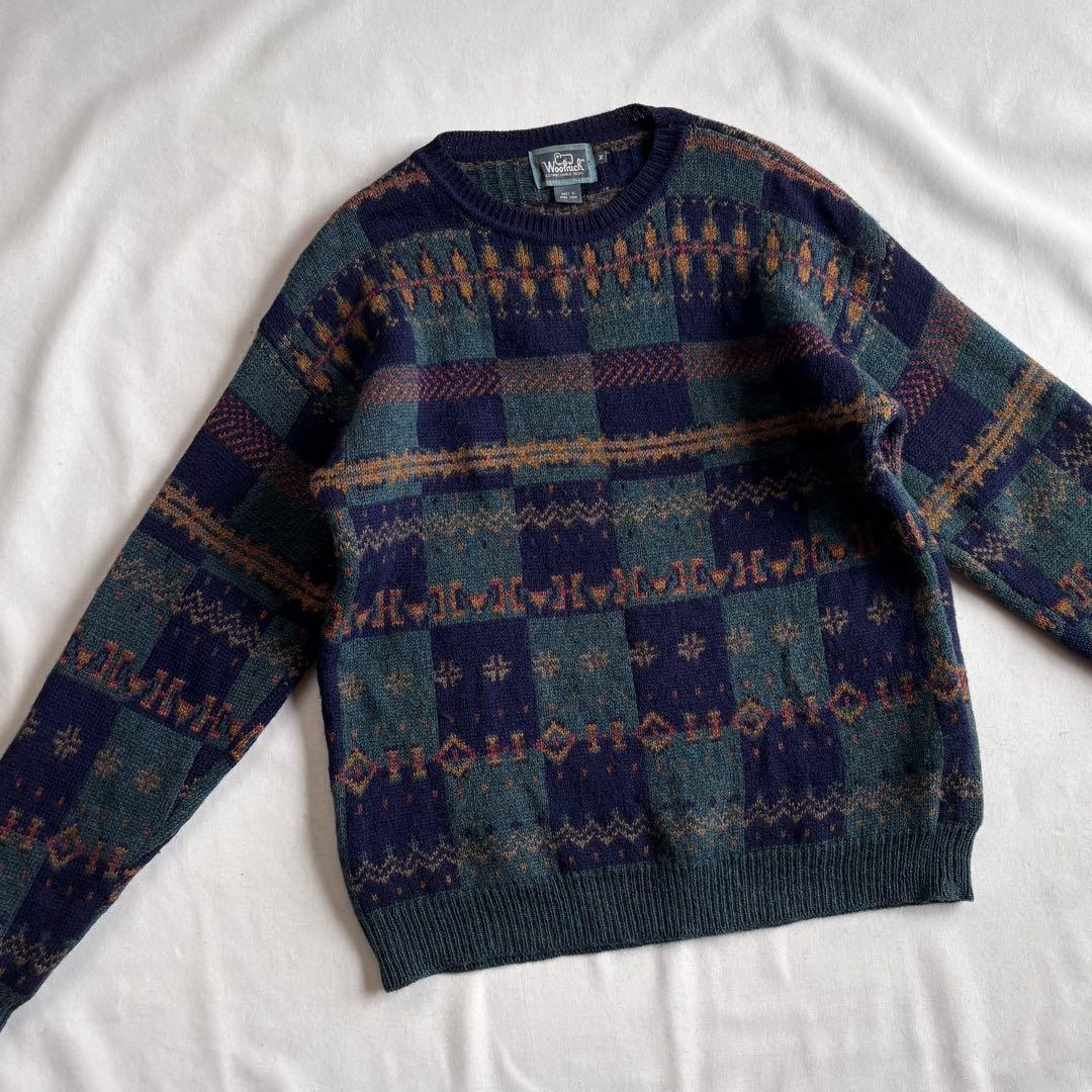 トップス 80s-90s WOOLRICH wool100% nordic knit