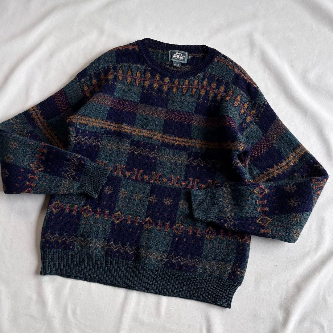 トップス 80s-90s WOOLRICH wool100% nordic knit