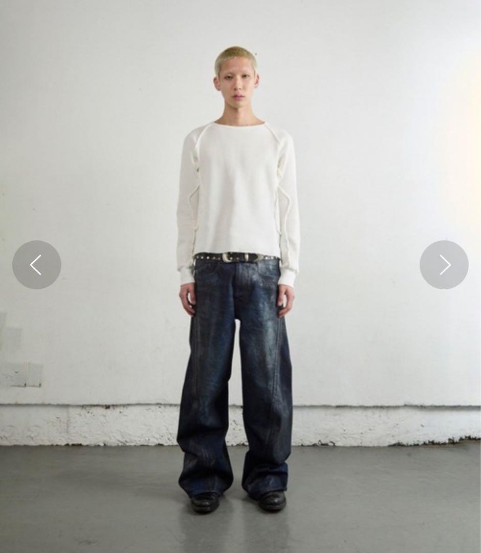 定価41800円/NVRFRGT 4c STUDDED LEATHER BELT