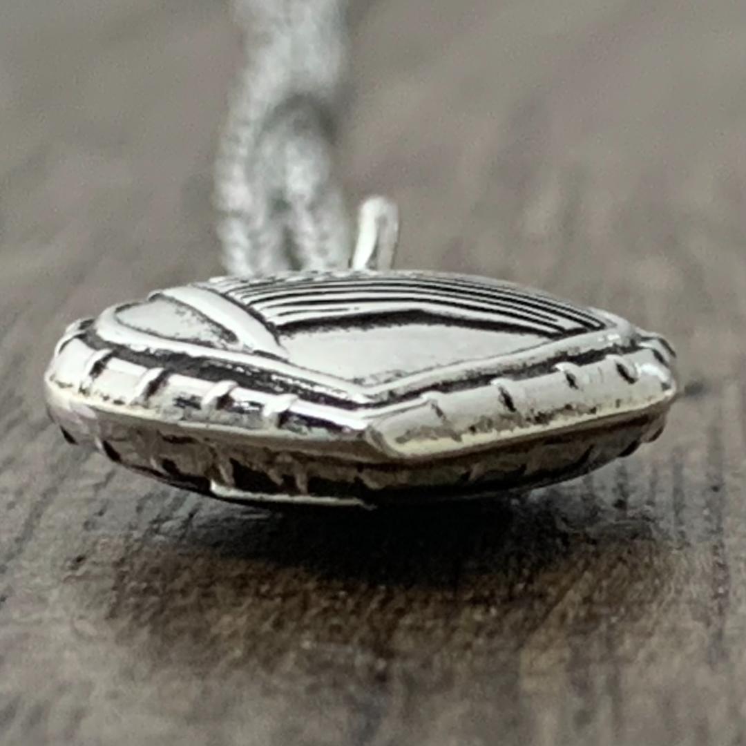 スウィートハートジュエリー アメリカ国旗 シルバーヴィンテージネックレスNAVY