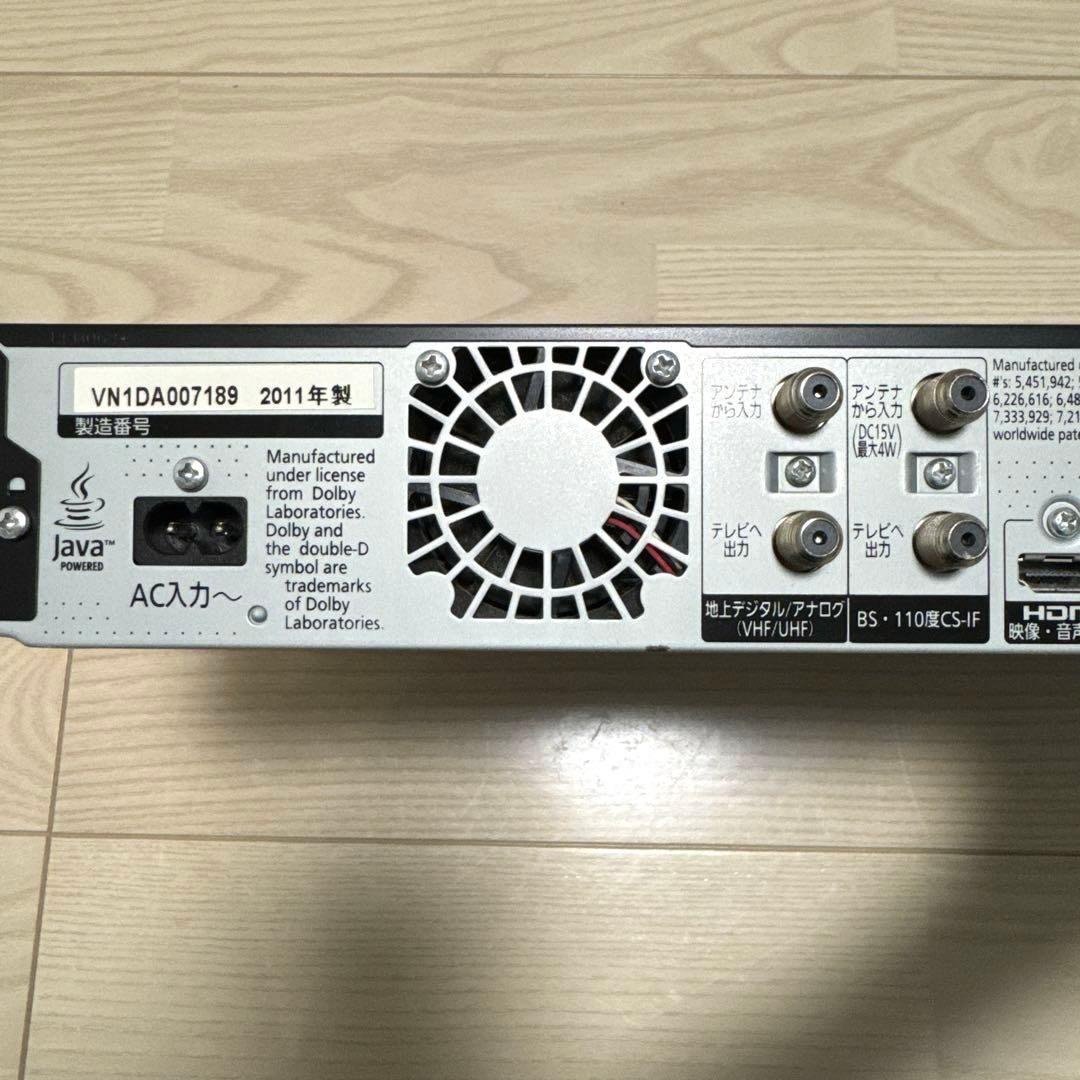Panasonic DMR-BR585 ブルーレイレコーダー 2011年製