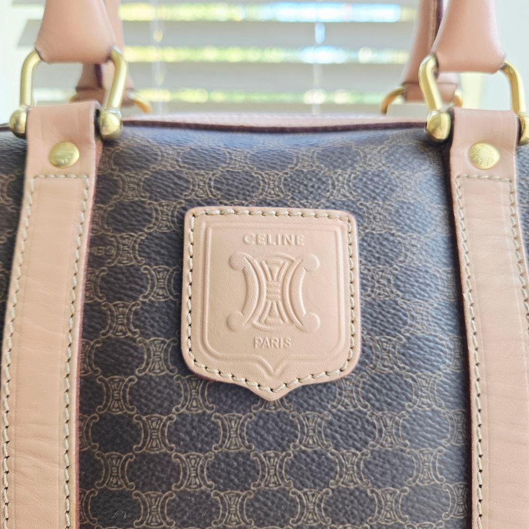 ⭐CELINE⭐ 美品 セリーヌ トリオンフ　ミニボストンバッグ マカダム柄