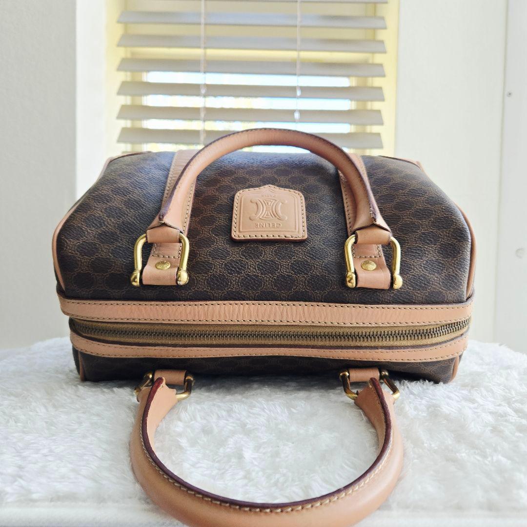 ⭐CELINE⭐ 美品 セリーヌ トリオンフ　ミニボストンバッグ マカダム柄