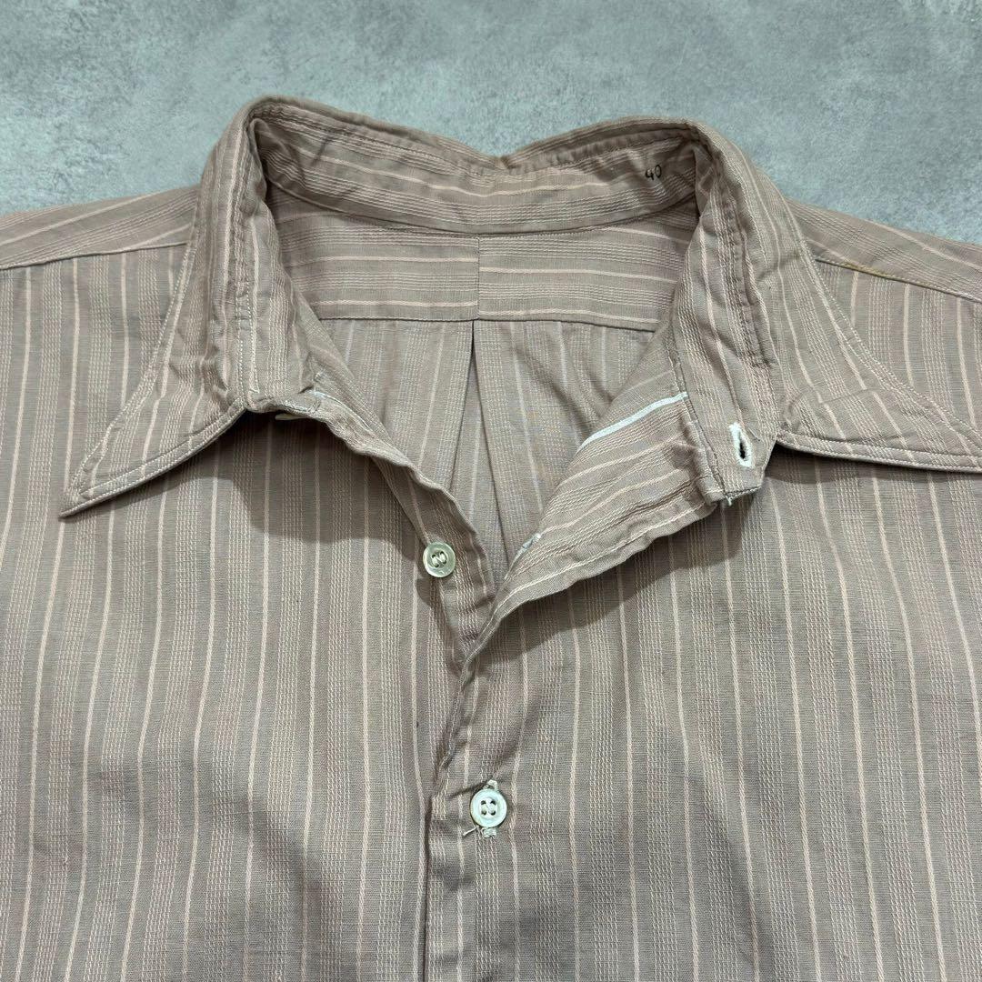 40s 50s vintage ドレスシャツ 古着 希少 DM419