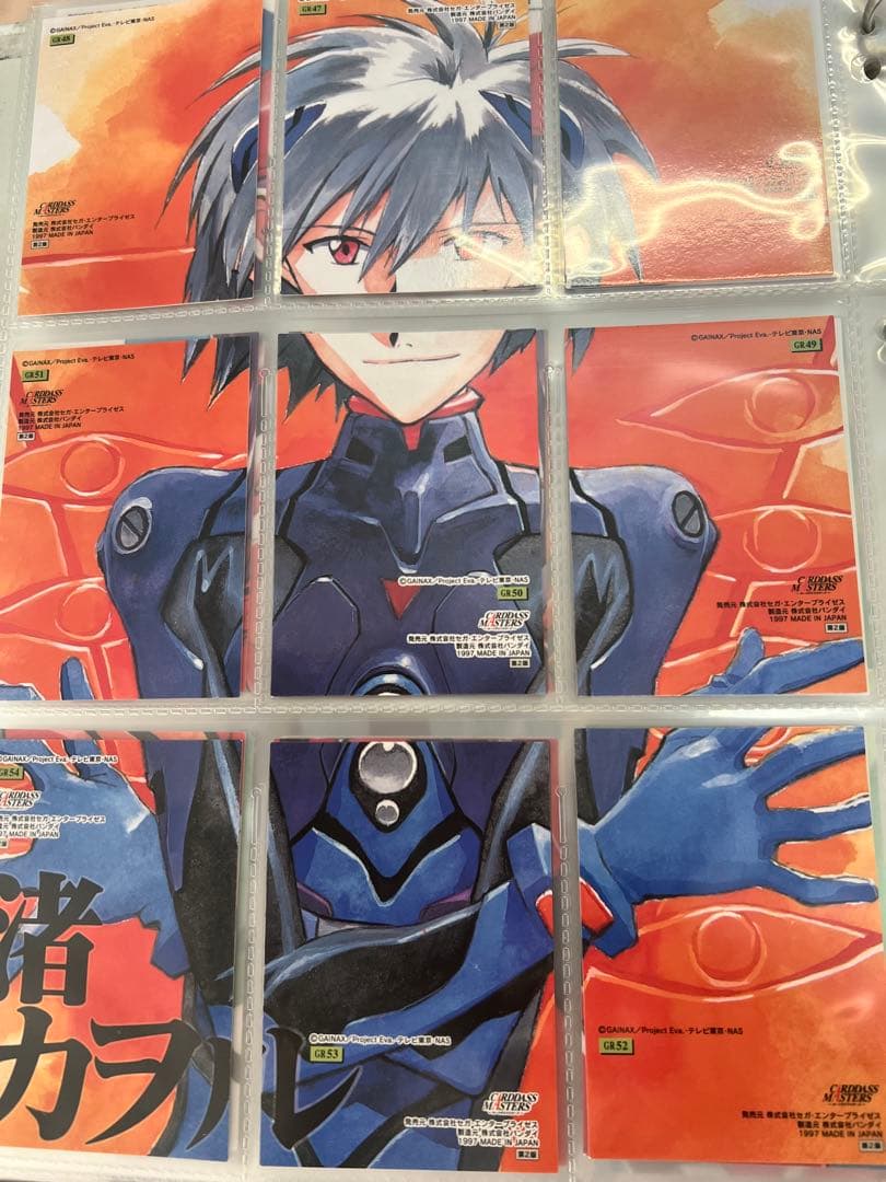 エヴァカードダスマスターズ&天田印刷トレカバインダー付セット