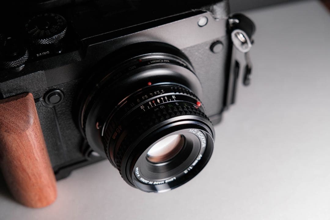 【外観美品】Minolta MD ROKKOR 45mm f2