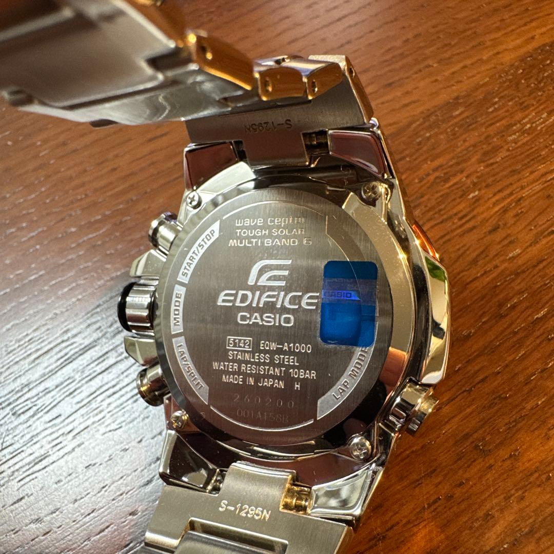 【手首の太い方】　カシオ　エディフィス　EQW-A1000DB-1AJF