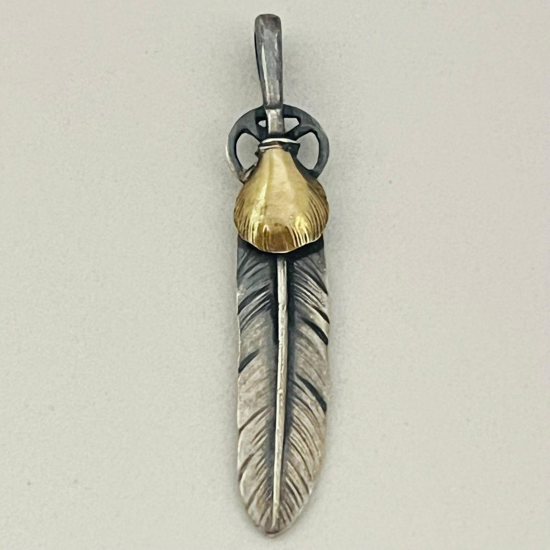 ゴローズ 金コンビフェザー中 ハートホイールフェザーM