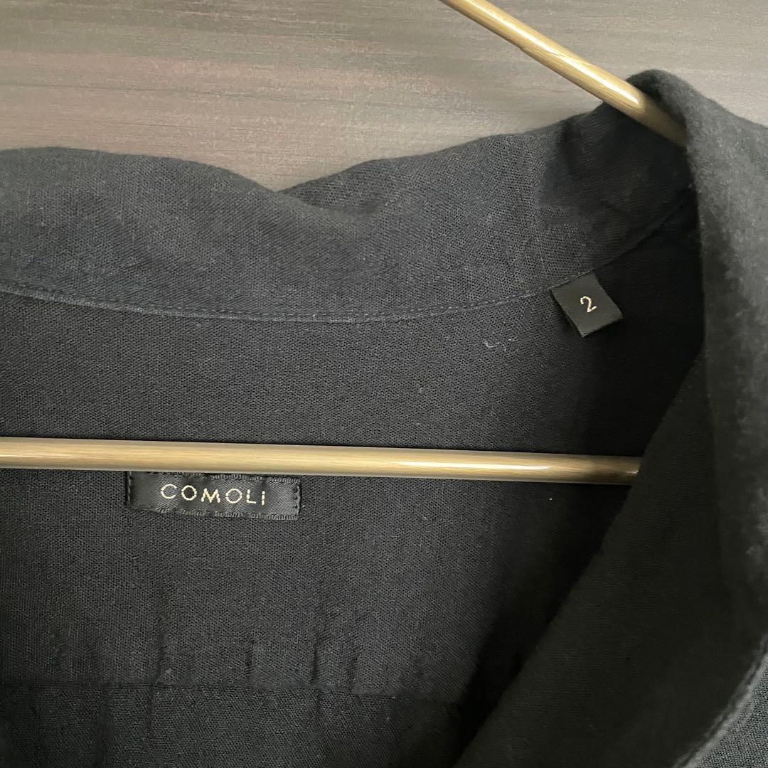 ニ*キ様 COMOLI コモリ ベタシャン スキッパー半袖シャツ V01-020