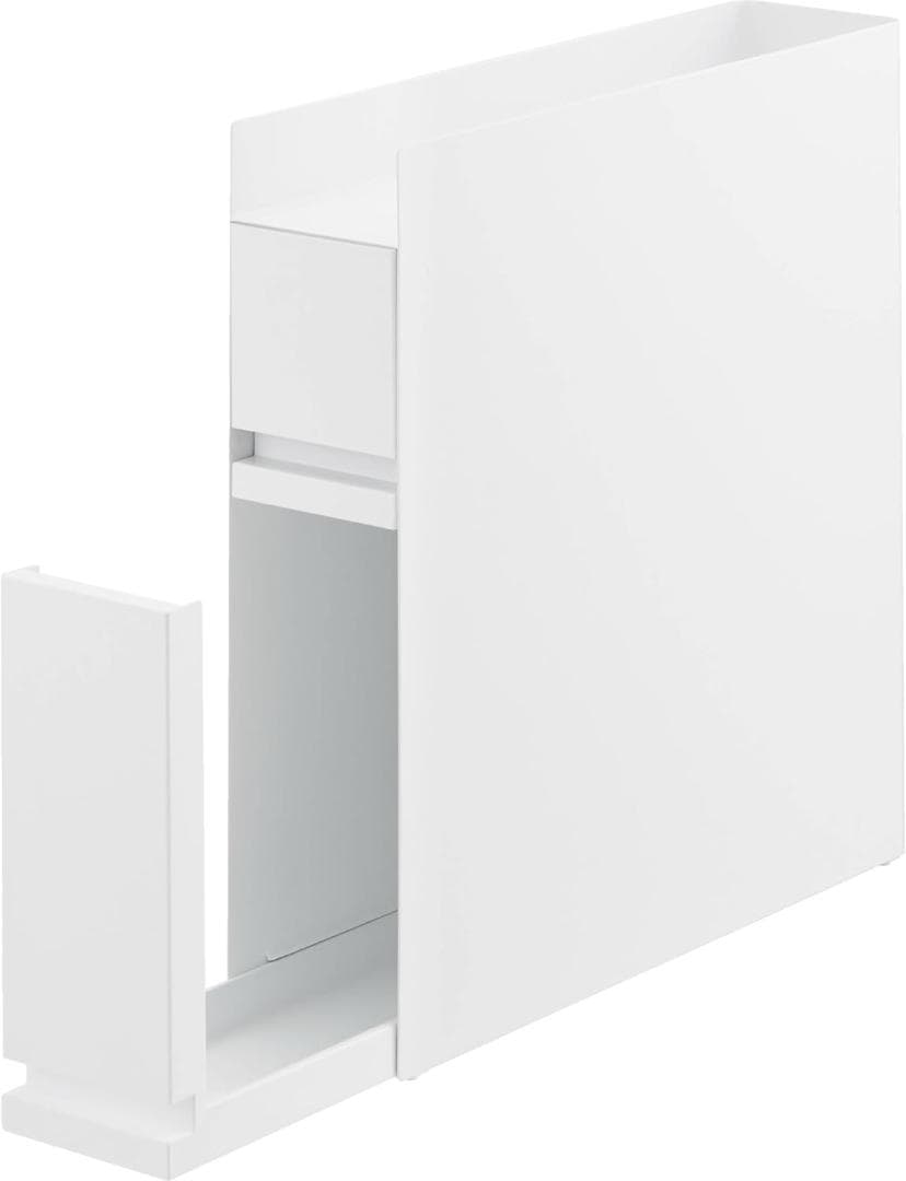 tower 隠せる調味料ラック 2段 引き出し式 白【完成品・新品】