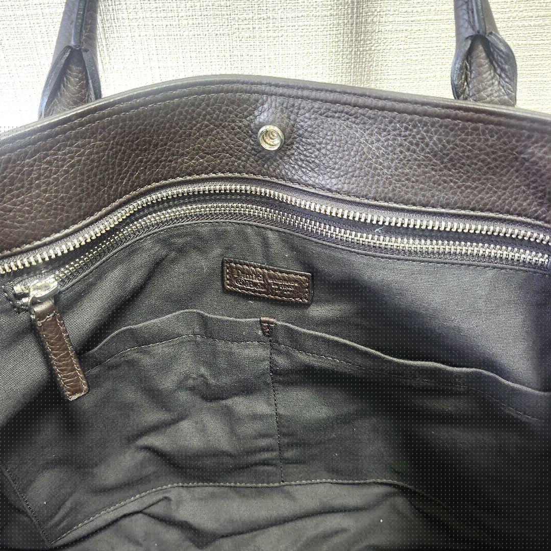 未使用✨ダニエル&ボブ トートバッグ オールレザー ダークブラウン☆大容量