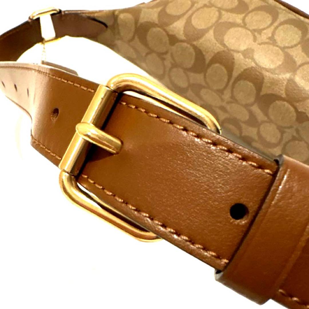 【新品】COACH コーチ F48740シグネチャーキャンバスベルトバッグ