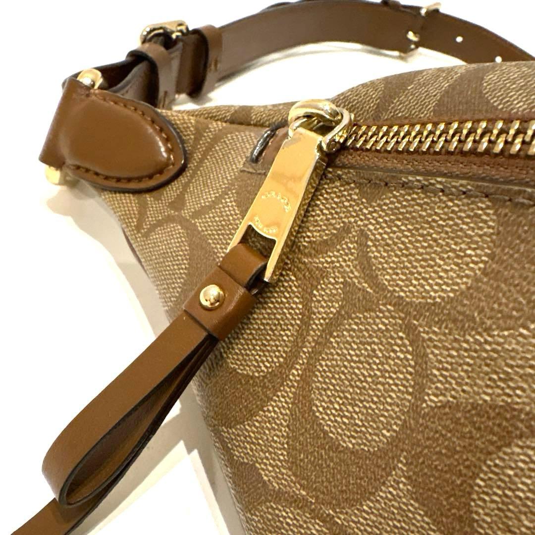 【新品】COACH コーチ F48740シグネチャーキャンバスベルトバッグ
