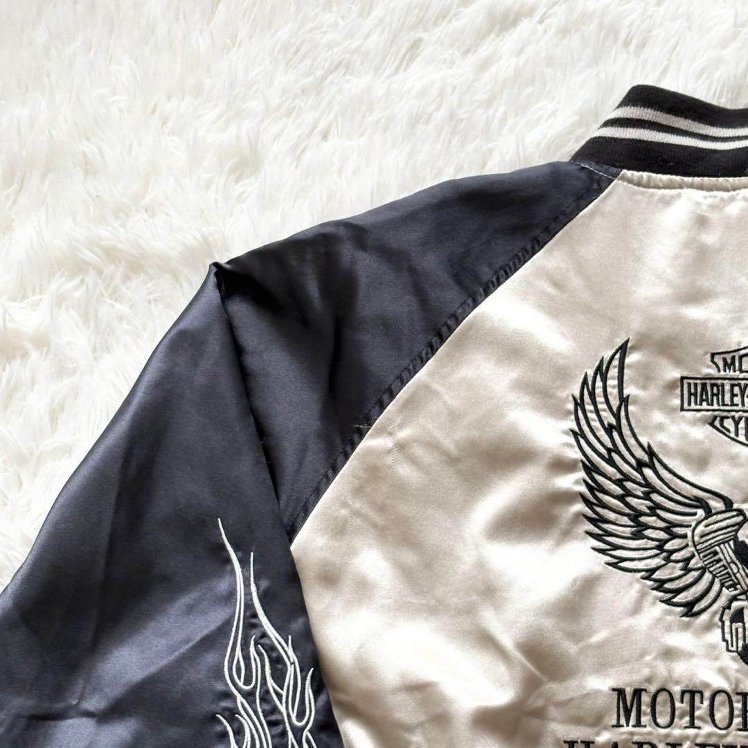 ハーレーダビッドソン ファイヤー ファイアーパターン スカジャン