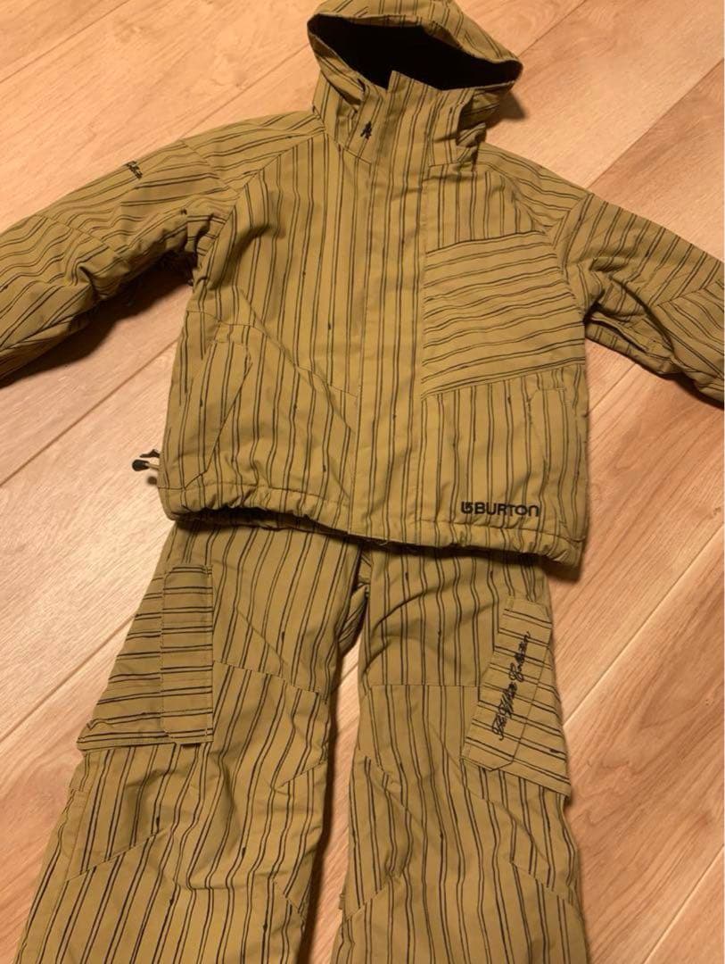 美品　Burton キッズ　スノーボード　ウェア 110 バートン　ストライプ