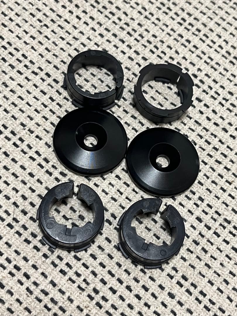 トライアンフ　純正風バーエンドミラー　左右セット　丸　ロゴあり