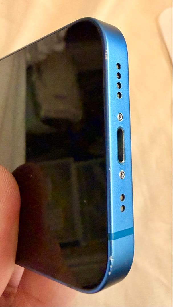 Apple iPhone 13 mini 青　ケース付