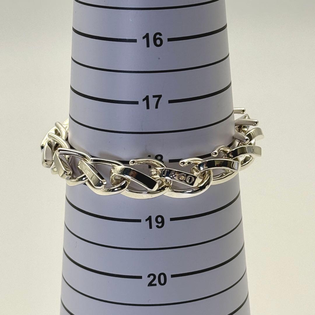 極美品 Tiffany フォージ ラージリンク ブレスレット シルバー 15コマ