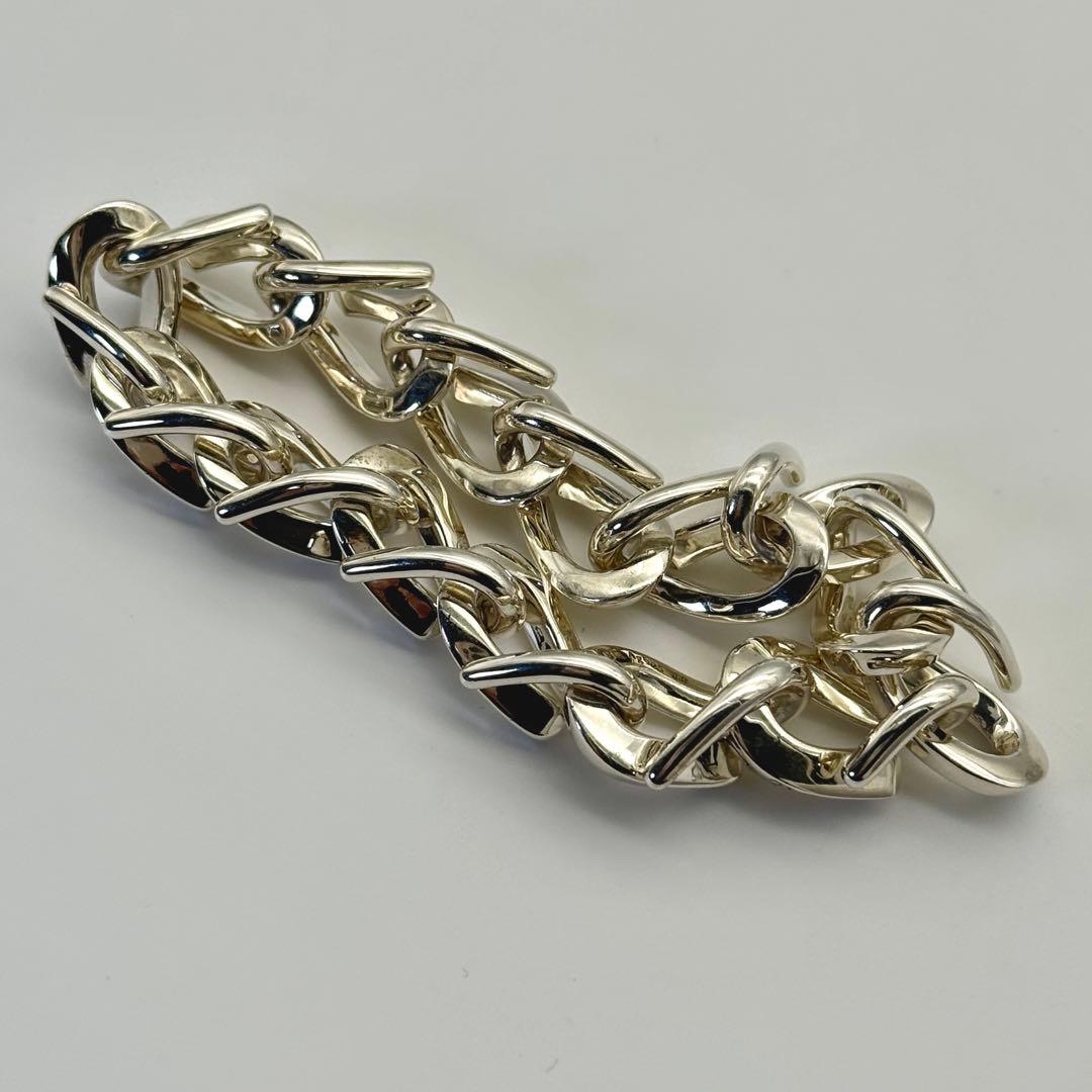 極美品 Tiffany フォージ ラージリンク ブレスレット シルバー 15コマ