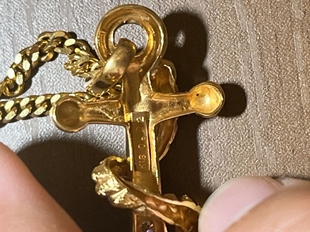 18金　ダイヤ3連‼️