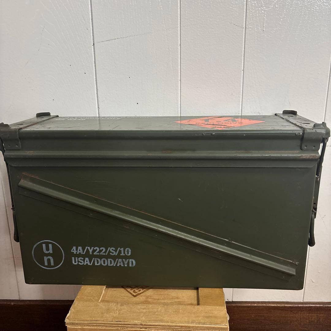 米軍　実物　AMMO BOX 40mm 32CARTRIDGES 弾薬箱　②