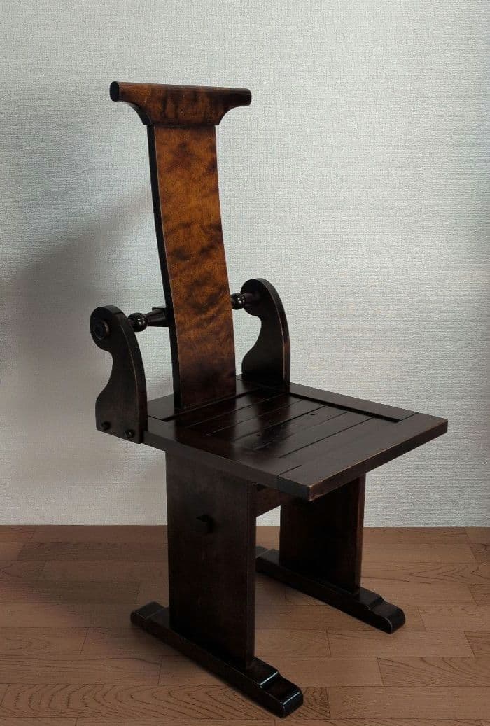 民芸家具木製椅子 背もたれ付き