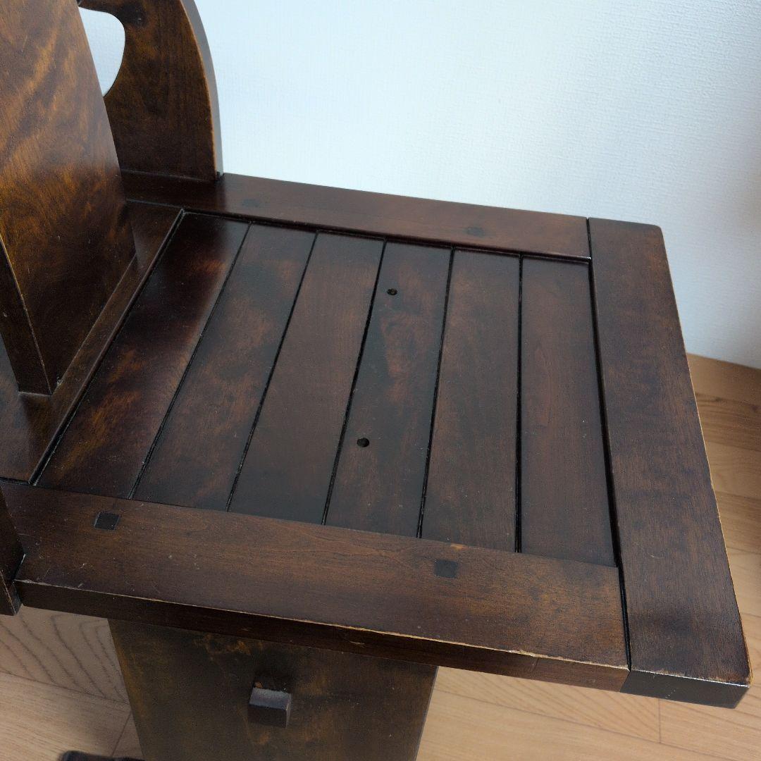 民芸家具木製椅子 背もたれ付き