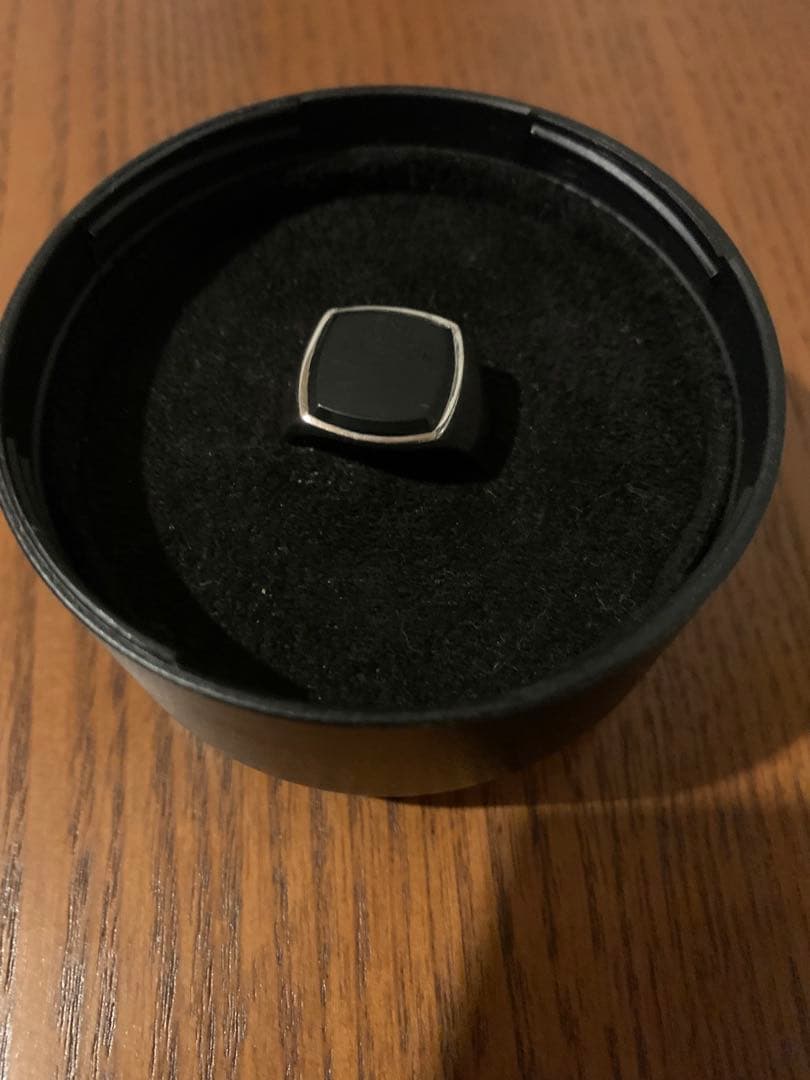 トムウッド ブラックオニキス cushion RING 60