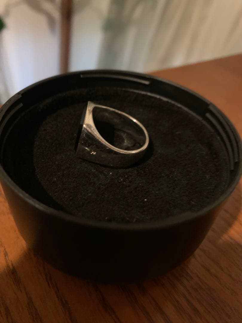 トムウッド ブラックオニキス cushion RING 60