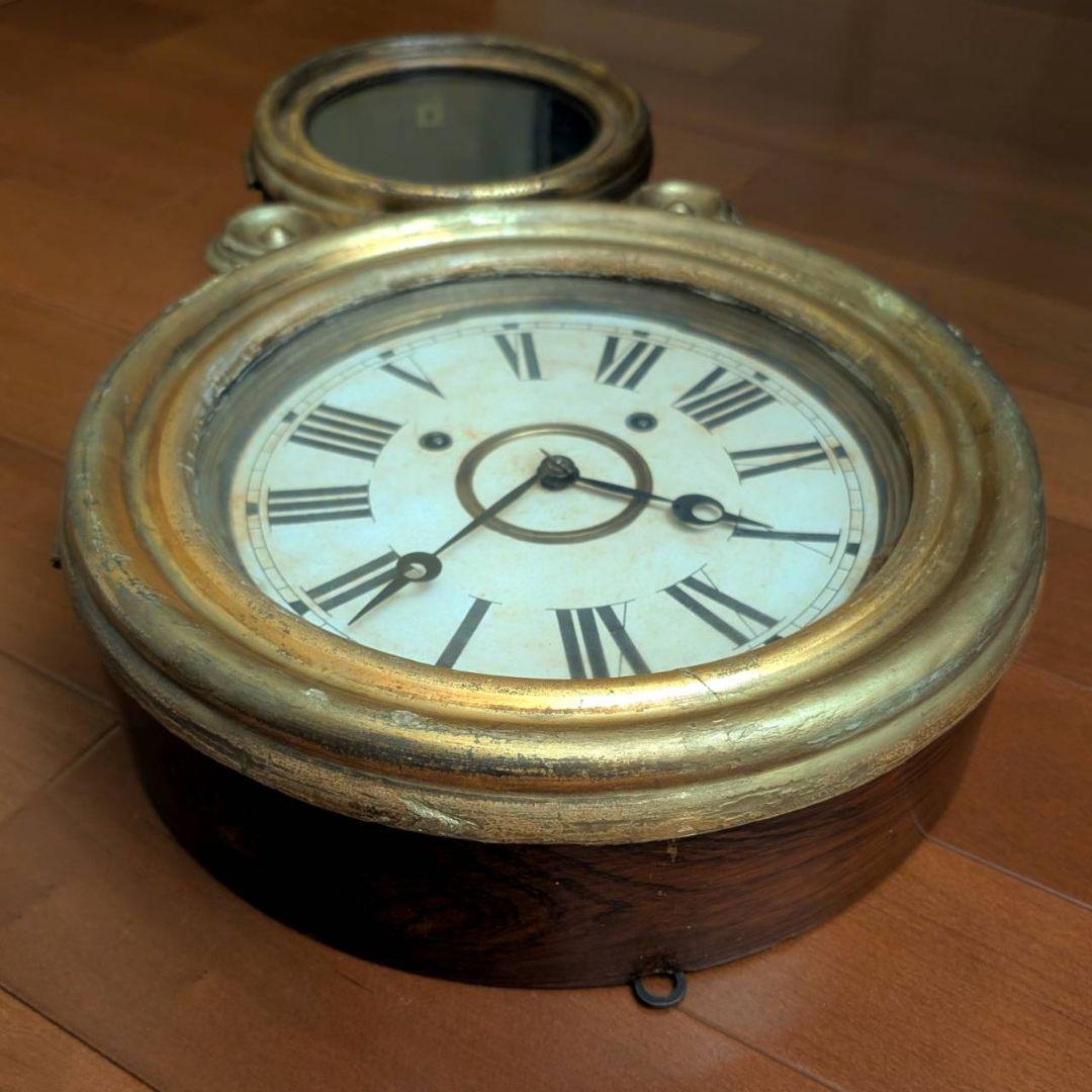 四つ丸　アンティーク掛時計　古時計　ダルマ時計　イングラハム掛時計