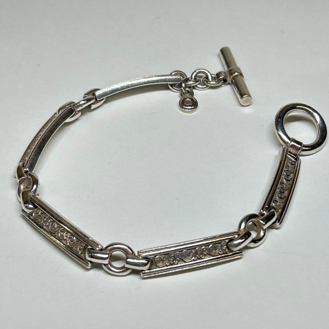 AQUASILVER Tバーブレスレット　アラベスク　etc223