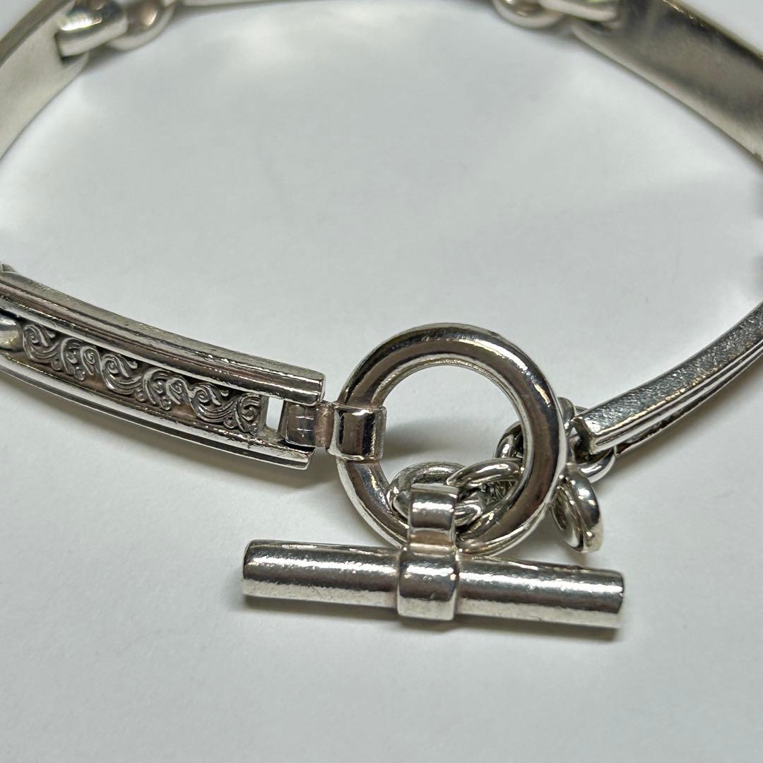 AQUASILVER Tバーブレスレット　アラベスク　etc223