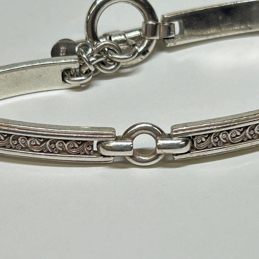 AQUASILVER Tバーブレスレット　アラベスク　etc223