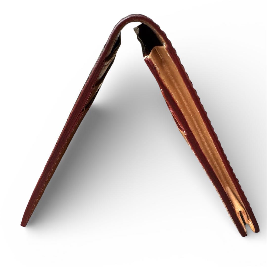 【美品】GANZO ガンゾコードバン 通しマチ長財布（箱・袋付）