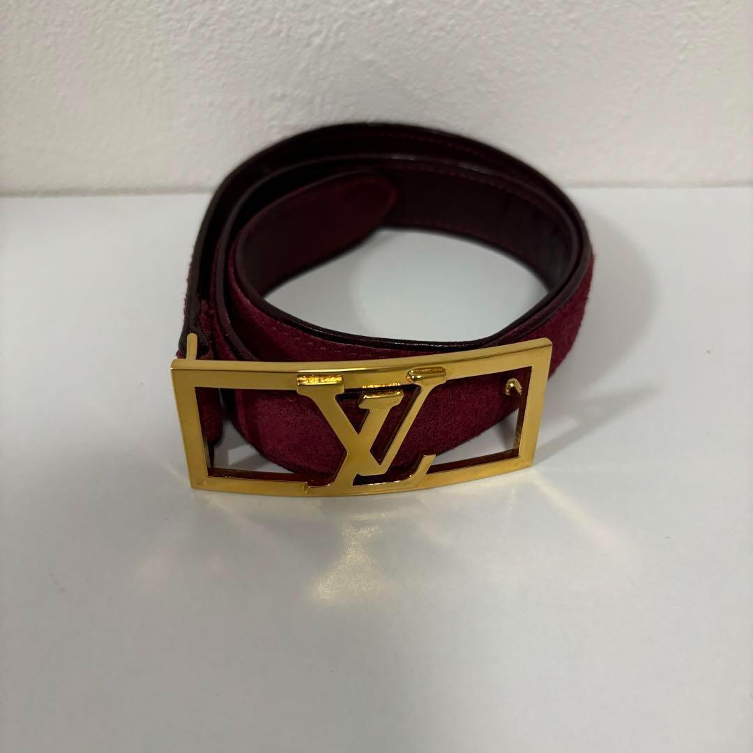 LOUIS VUITTON ルイヴィトン サンチュール ベルト ボルドー 小物