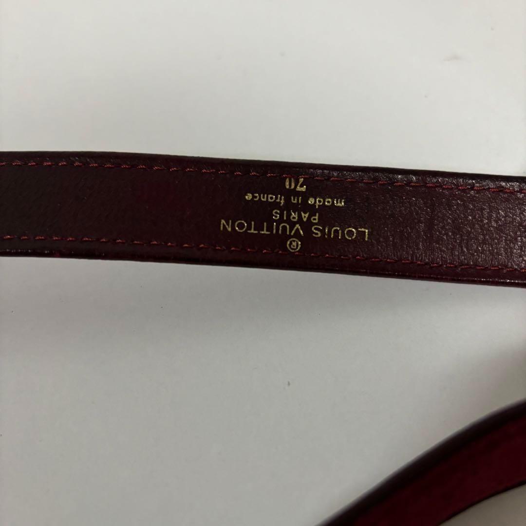 LOUIS VUITTON ルイヴィトン サンチュール ベルト ボルドー 小物