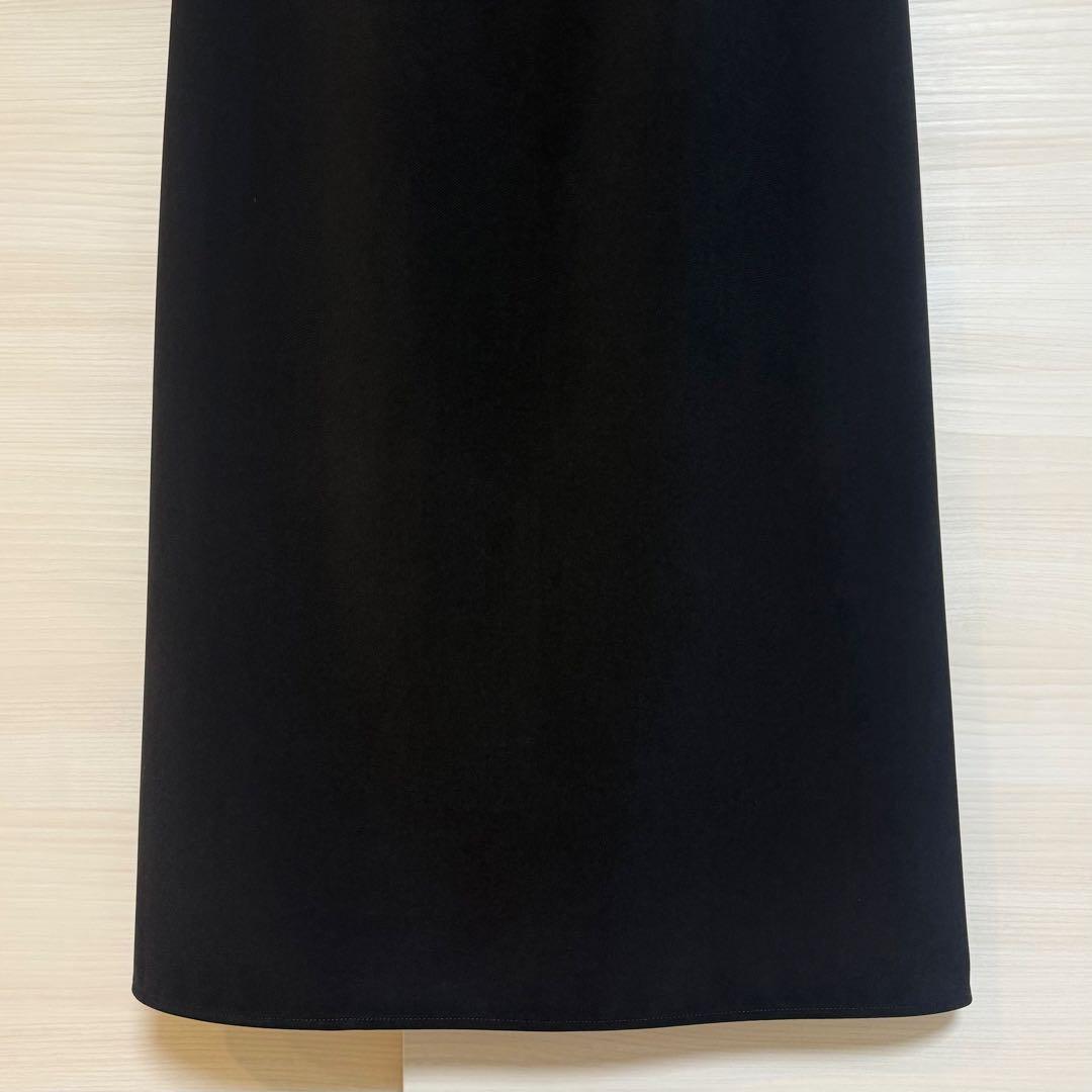 NOBLE ノーブル ジャージーライクカラータイトスカート ブラック 黒 36