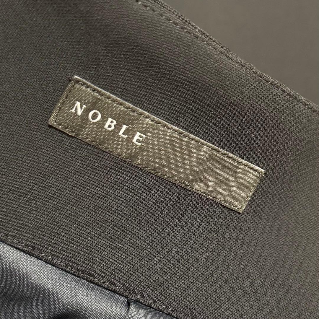 NOBLE ノーブル ジャージーライクカラータイトスカート ブラック 黒 36