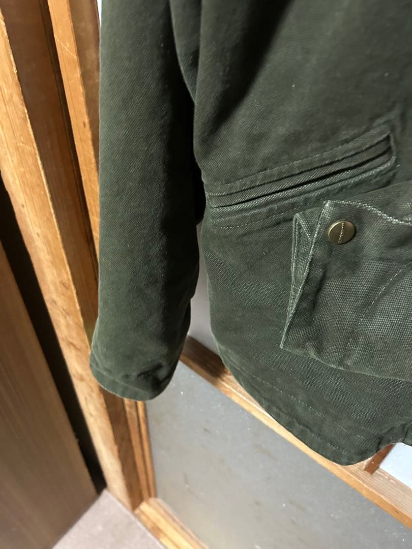 Carhartt コーデュロイ襟 オリーブグリーンジャケット