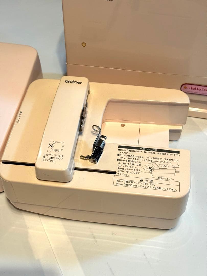 brother ミシン　刺繍　キティ　K-5000 通電確認済、動作未確認