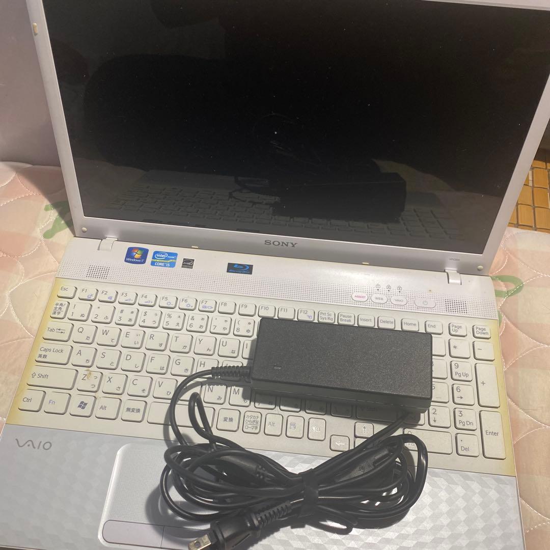 Sony VAIO ホワイトノートPC ACアダプター付き
