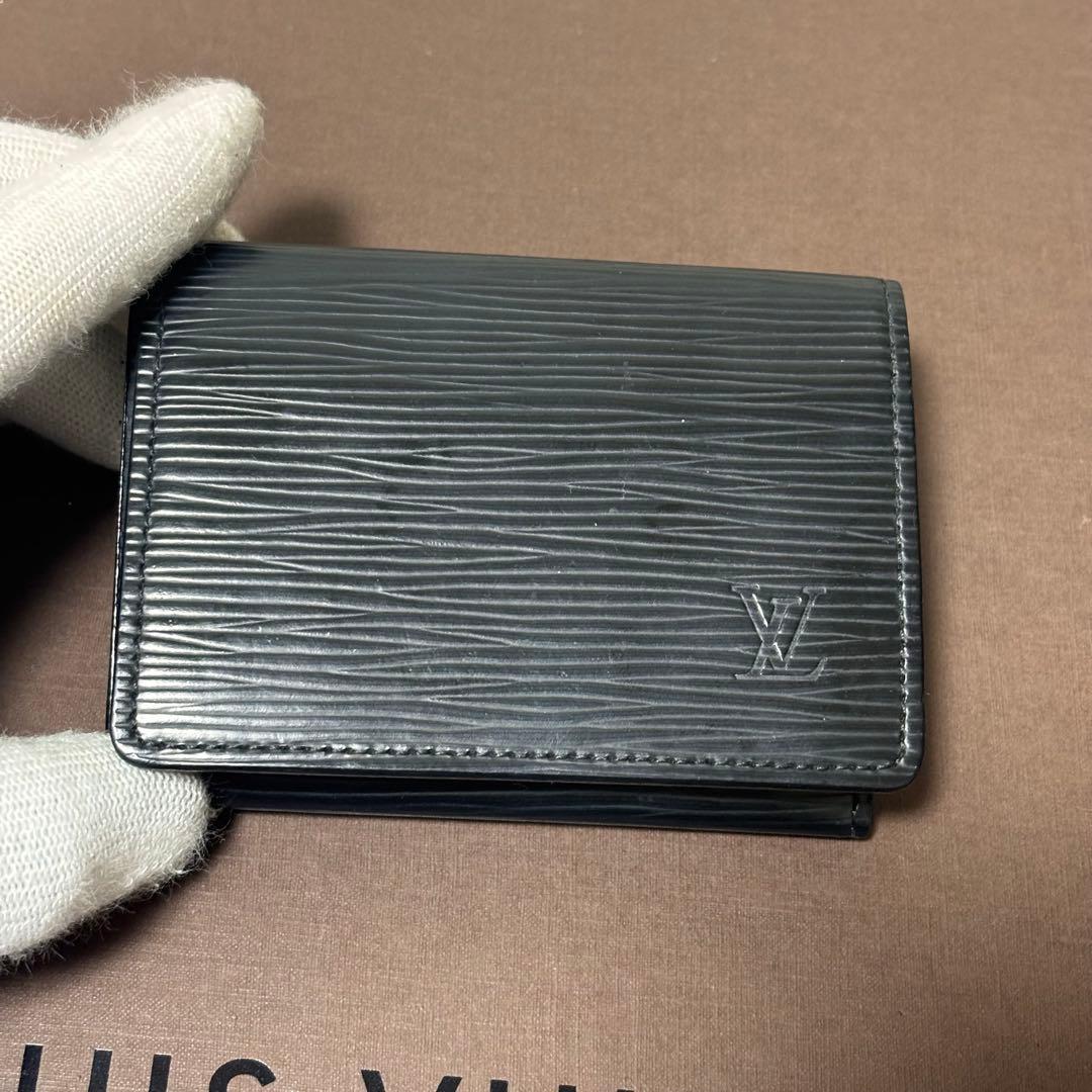 LOUIS VUITTON エピ 名刺入れ ブラック アンヴェロップ カード入れ