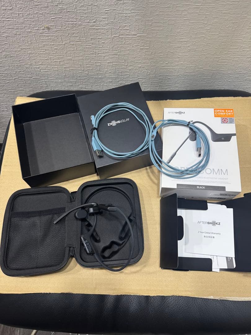 SHOKZ OPENCOMM 骨伝導 マイク付き ヘッドセット ハンズフリー