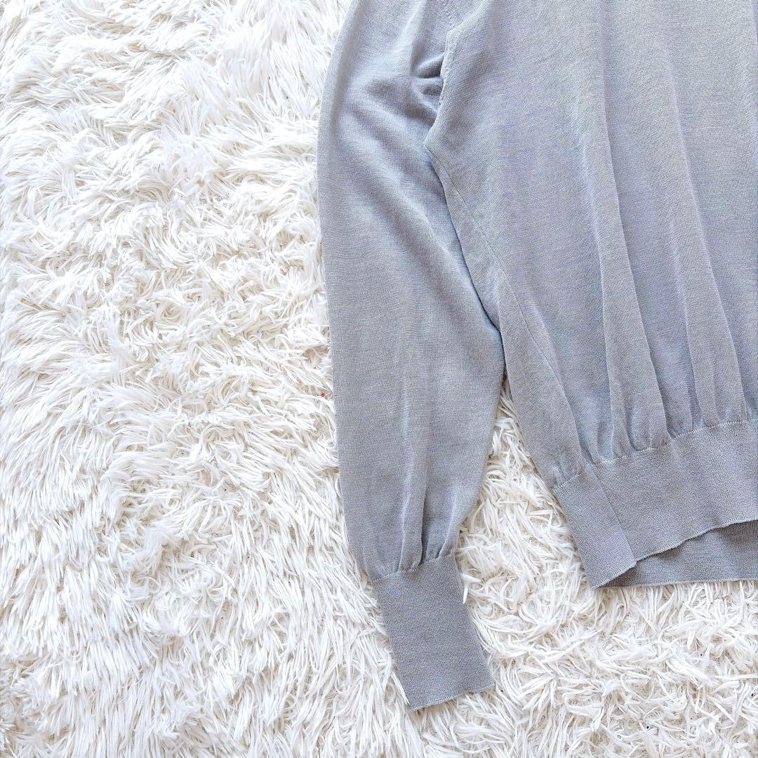 【美品】ヘリル　HERILL ラミーハイゲージニット　サイズ2 グレー