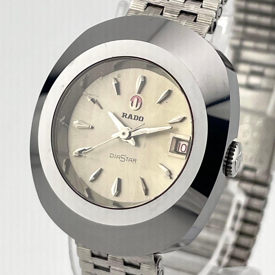 【稼働】ラドー　ダイアスター　バルボア　自動巻き　腕時計　タングステン　純正