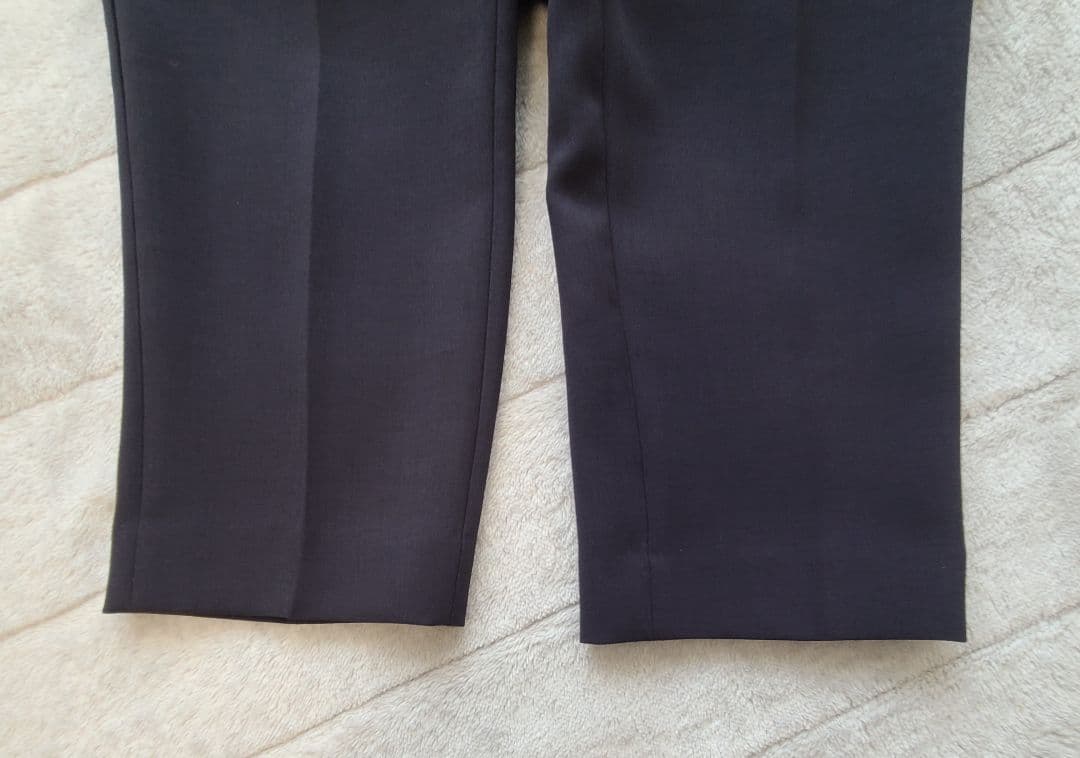 【試着のみ/美品】PLST セットアップ ノーカラー ネイビー M 洗える