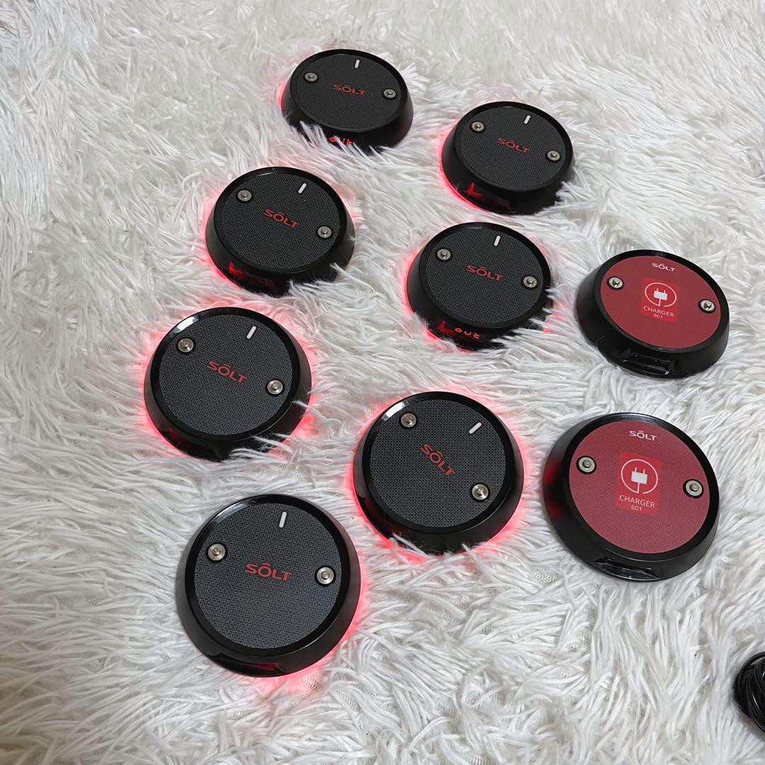 SOLT SQ100 ワイヤレスチャイム 送信機2台+充電器2台+受信機7台