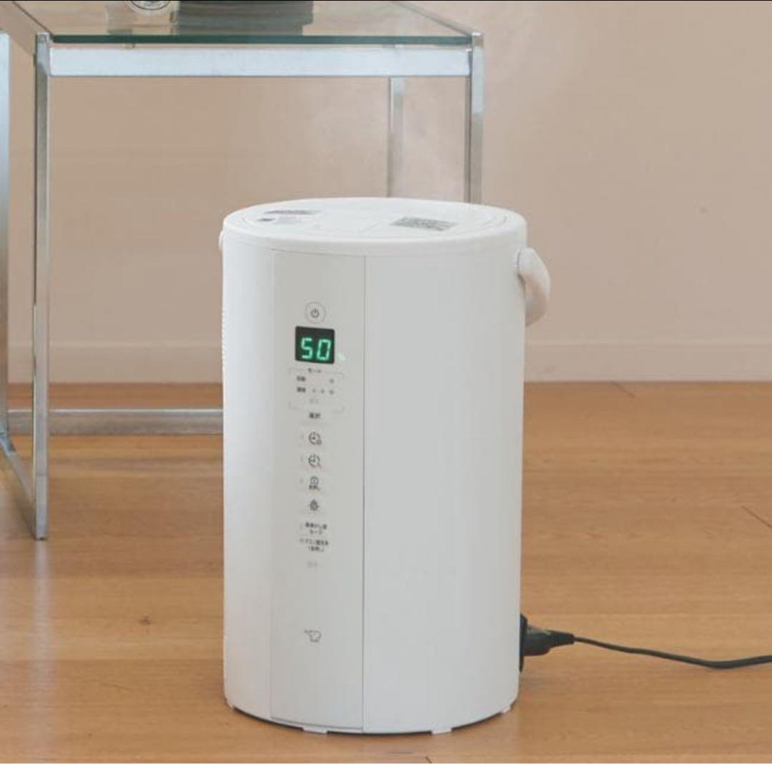 2025モデル　象印 スチーム式加湿器 ホワイト EE-TB60 WA